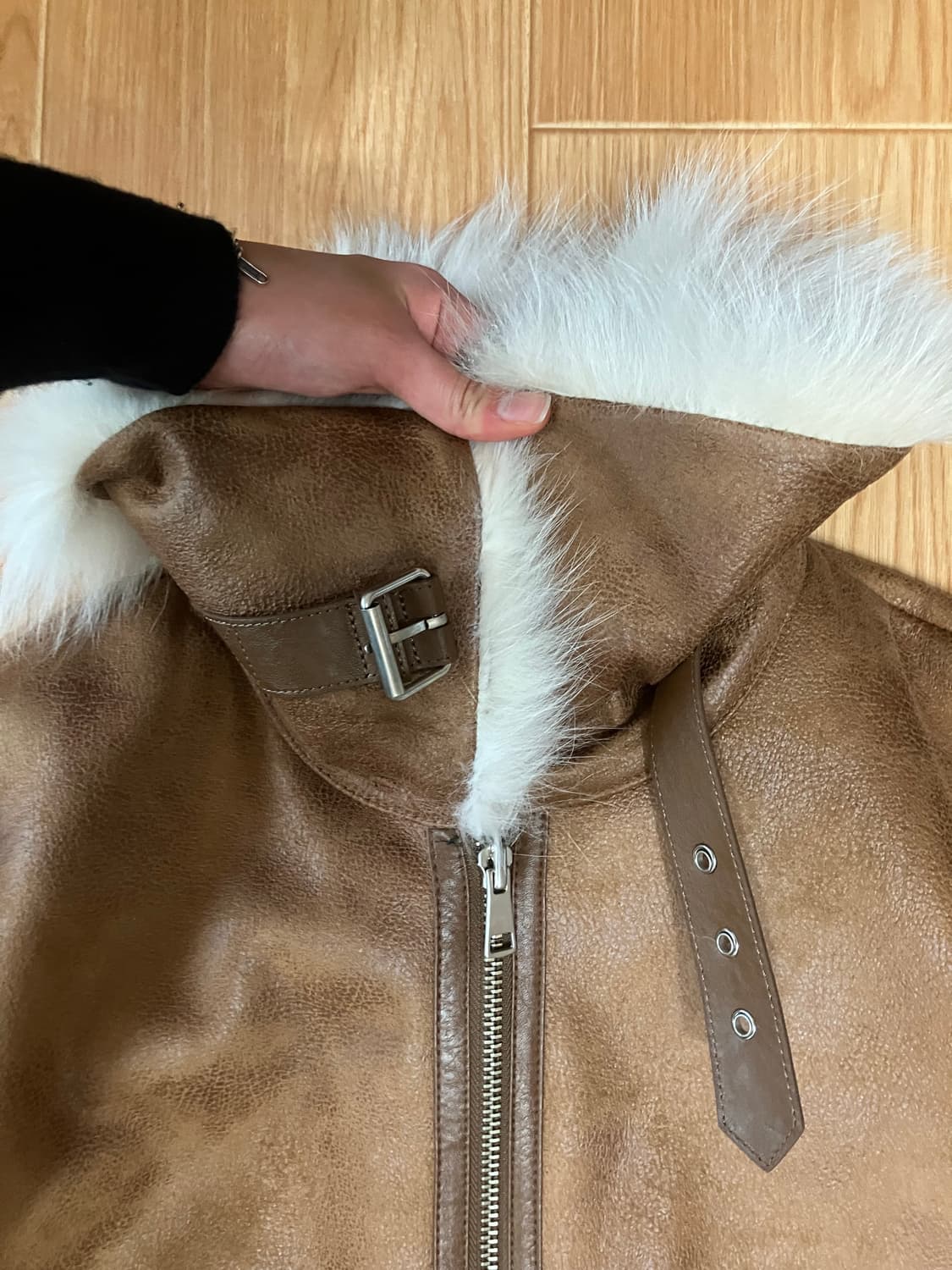 Mustang fur long coat  상품이미지4