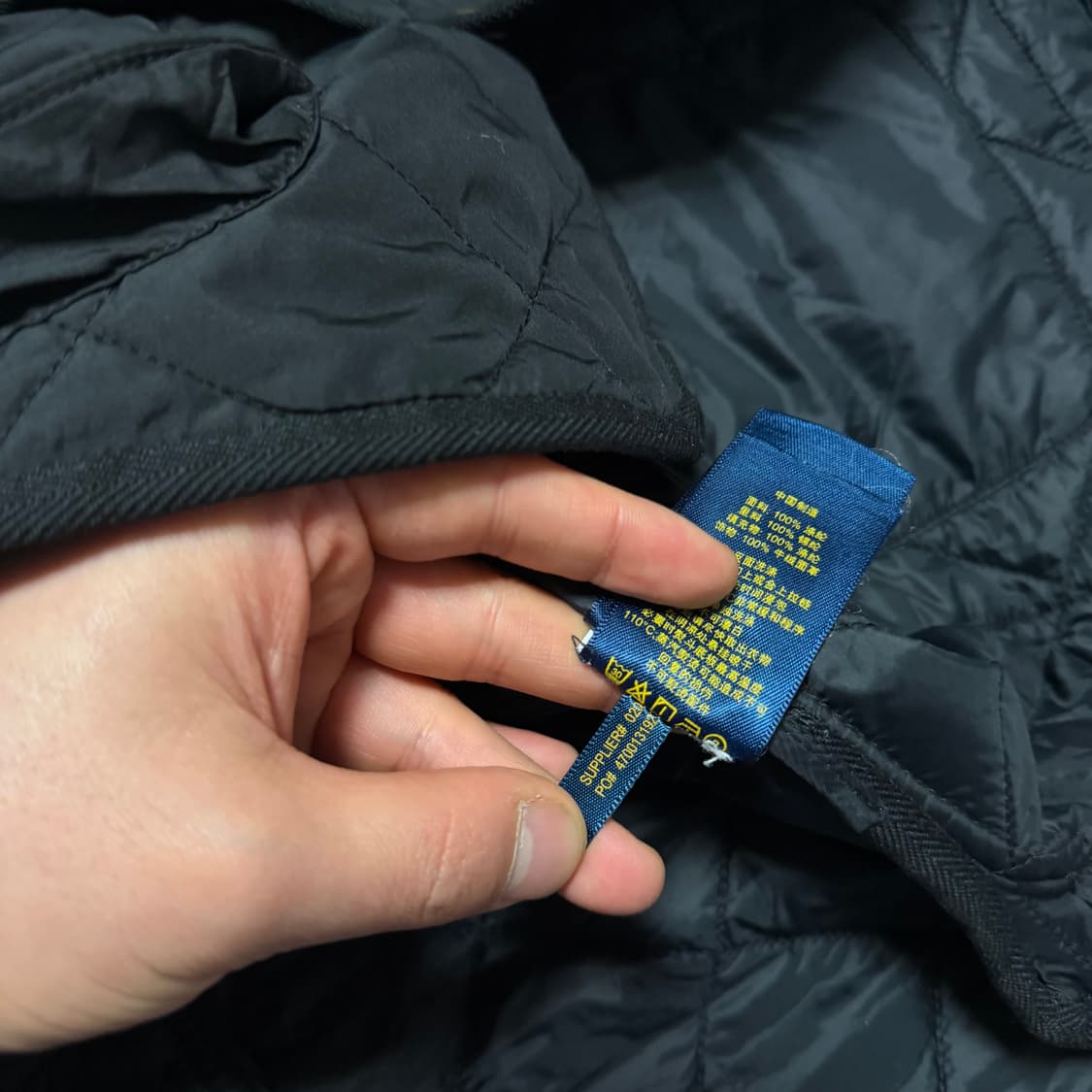 폴로 랄프로렌 블랙 퀼팅 자켓 상품이미지8