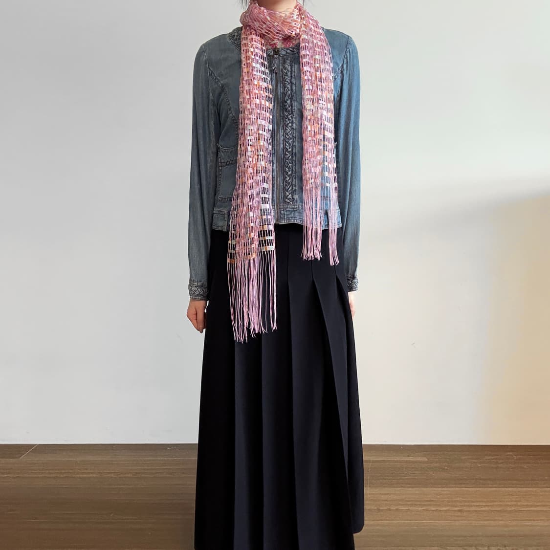 Braid Trim Denim Jacket 상품이미지1