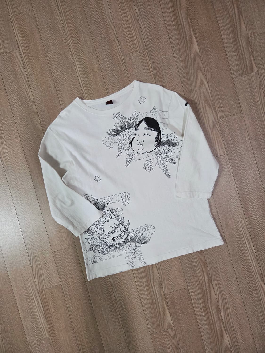 cropped heads 미드 슬리브 라운드 티셔츠 상품이미지3