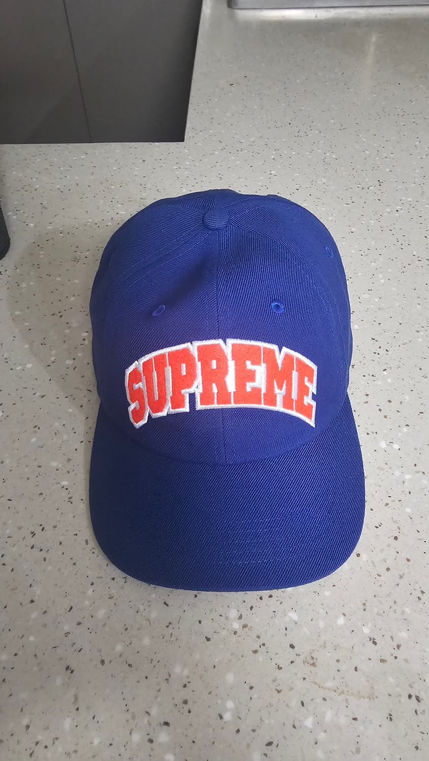 슈프림 펠트 아크 6-패널 네이비 모자 캡 상품이미지1