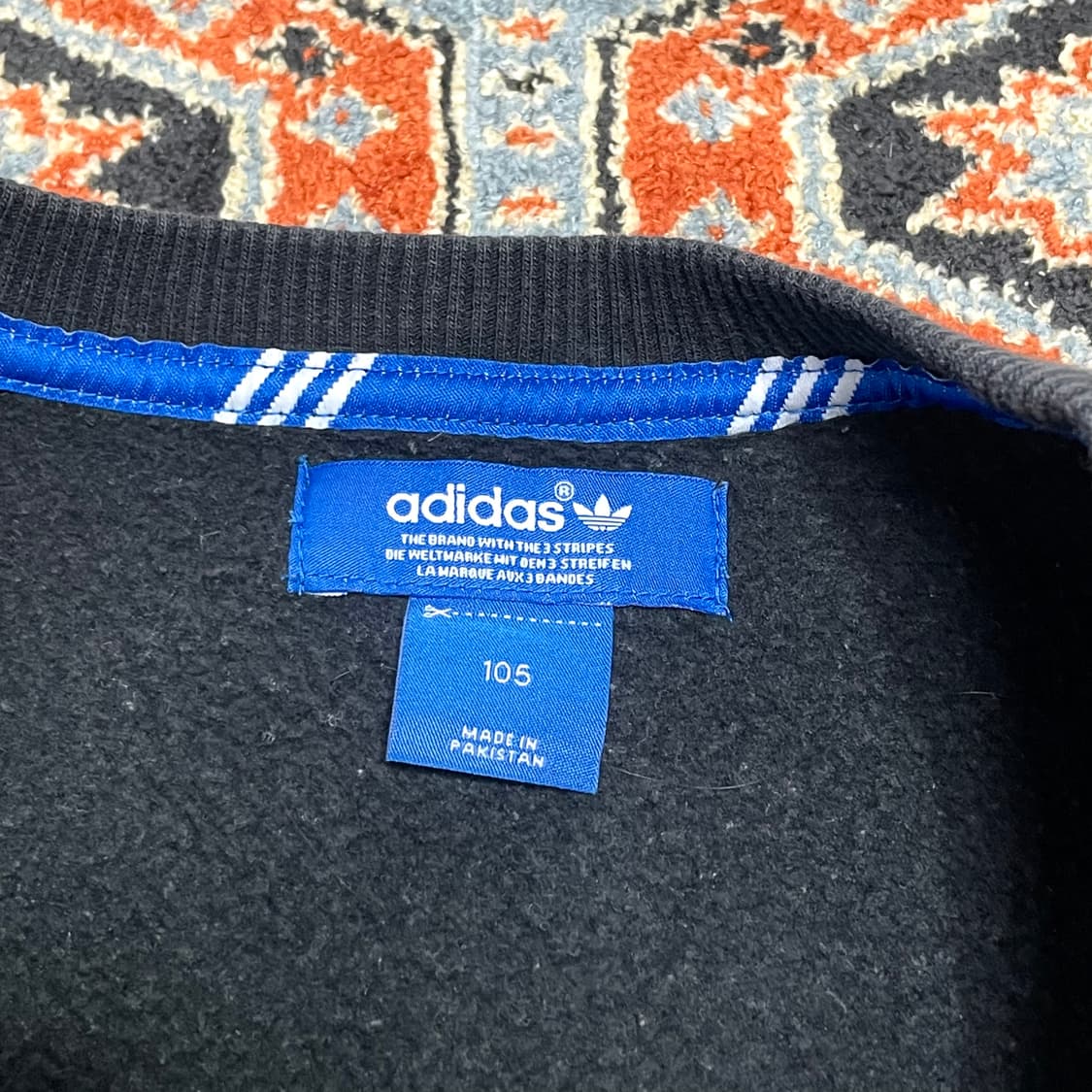 아디다스 오리지날 블랙 기모 맨투맨 남성105 상품이미지5