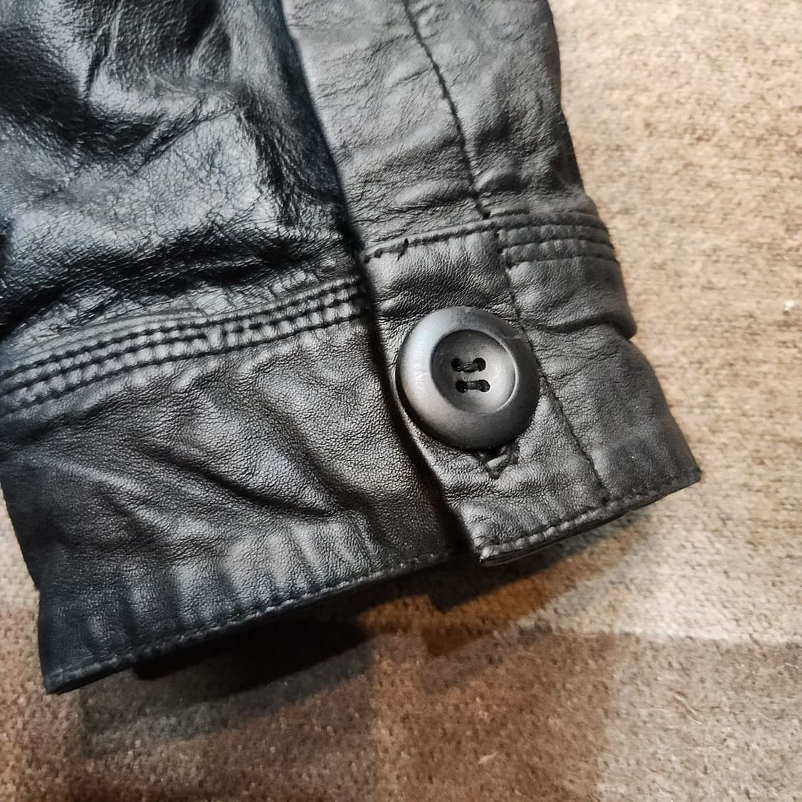 슈퍼드라이 양가죽 바이커 자켓 XXL 베컴 상품이미지7