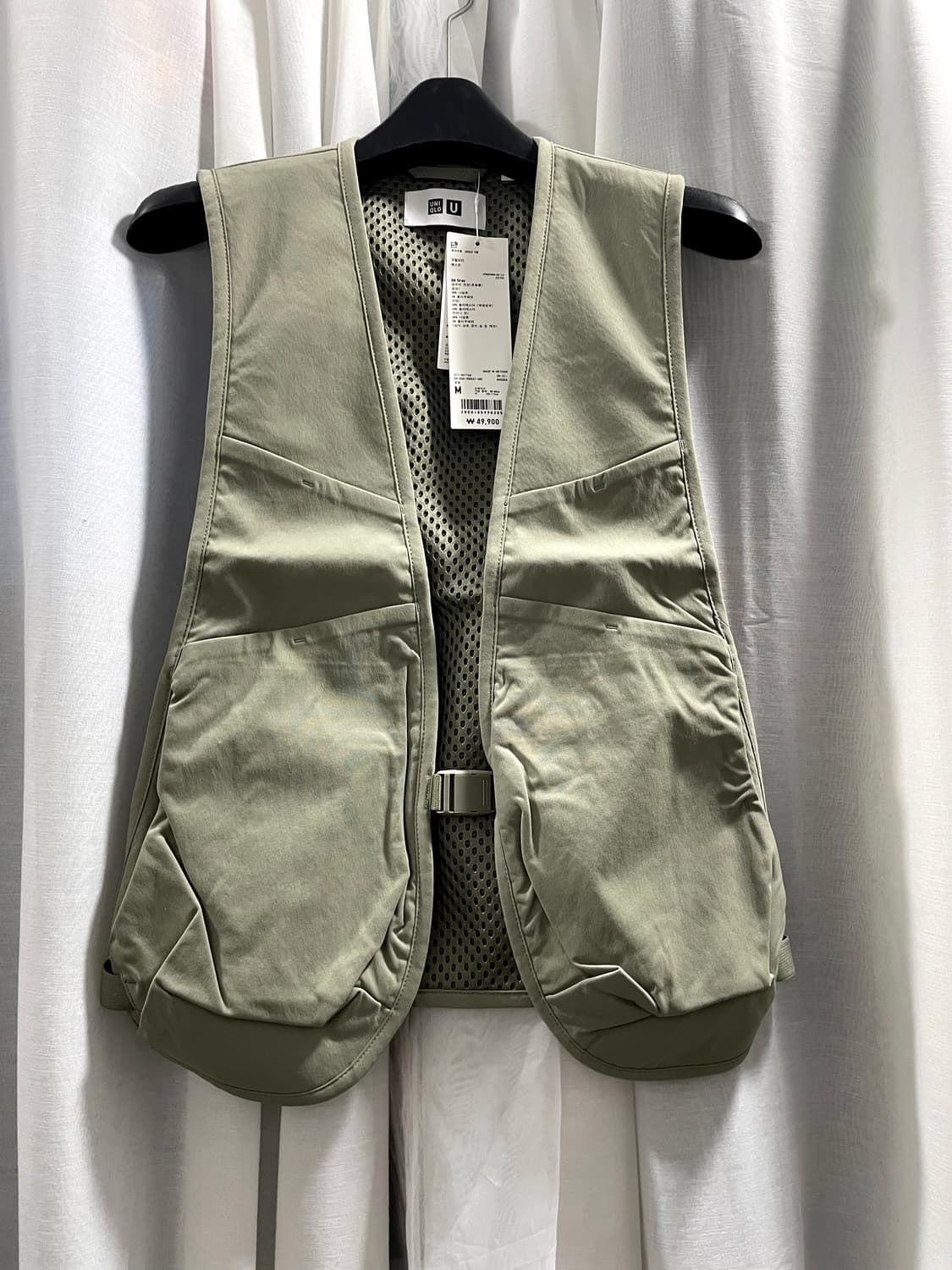 유니클로U/ 유틸리티 베스트 그레이/ M 상품이미지6