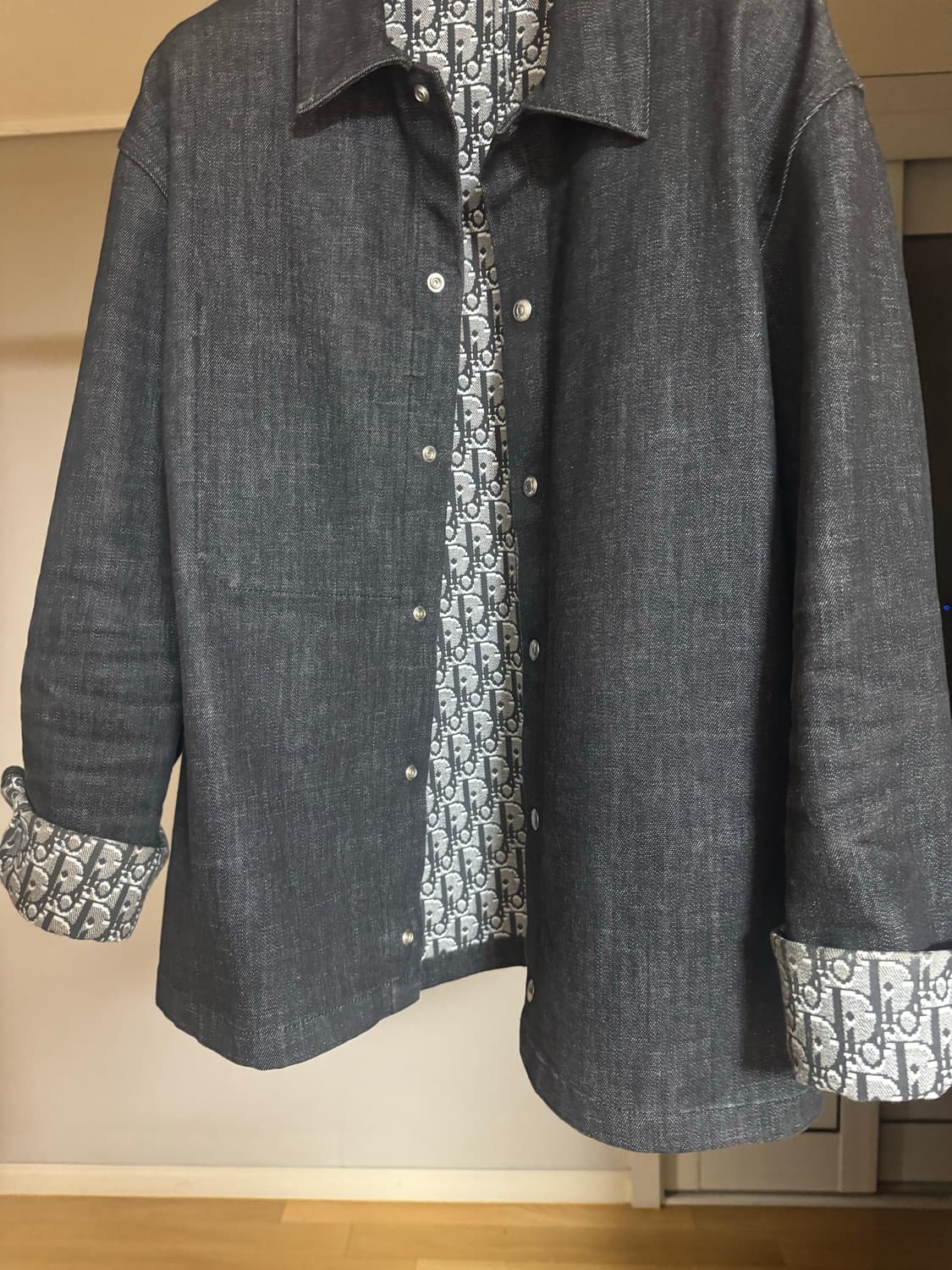 디올 오블리크 데님 자켓 블랙 48 상품이미지1