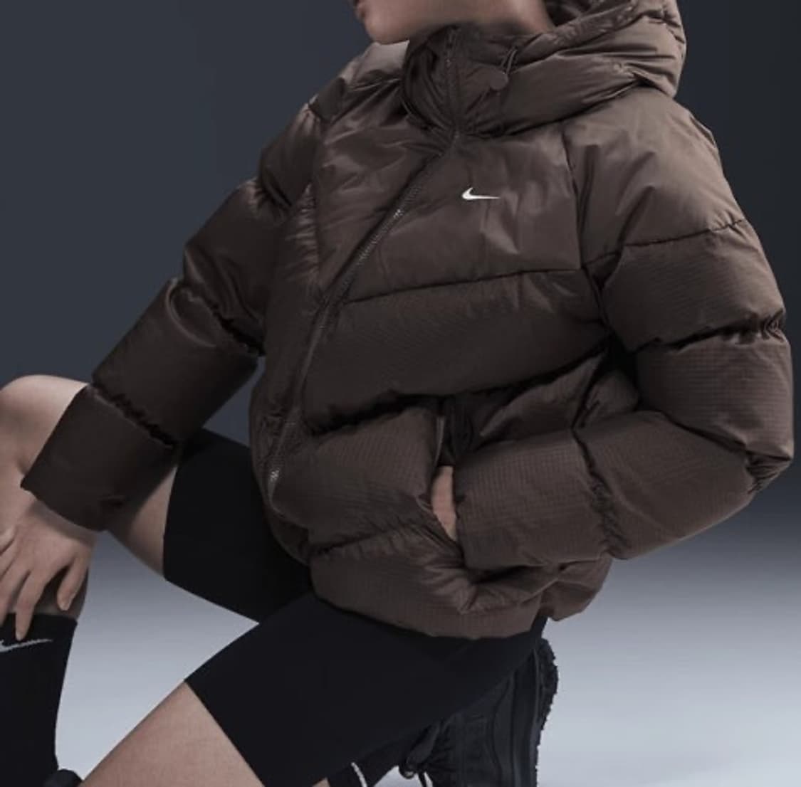나이키 NSW 윈드 푸퍼 스톰핏 브라운 상품이미지1