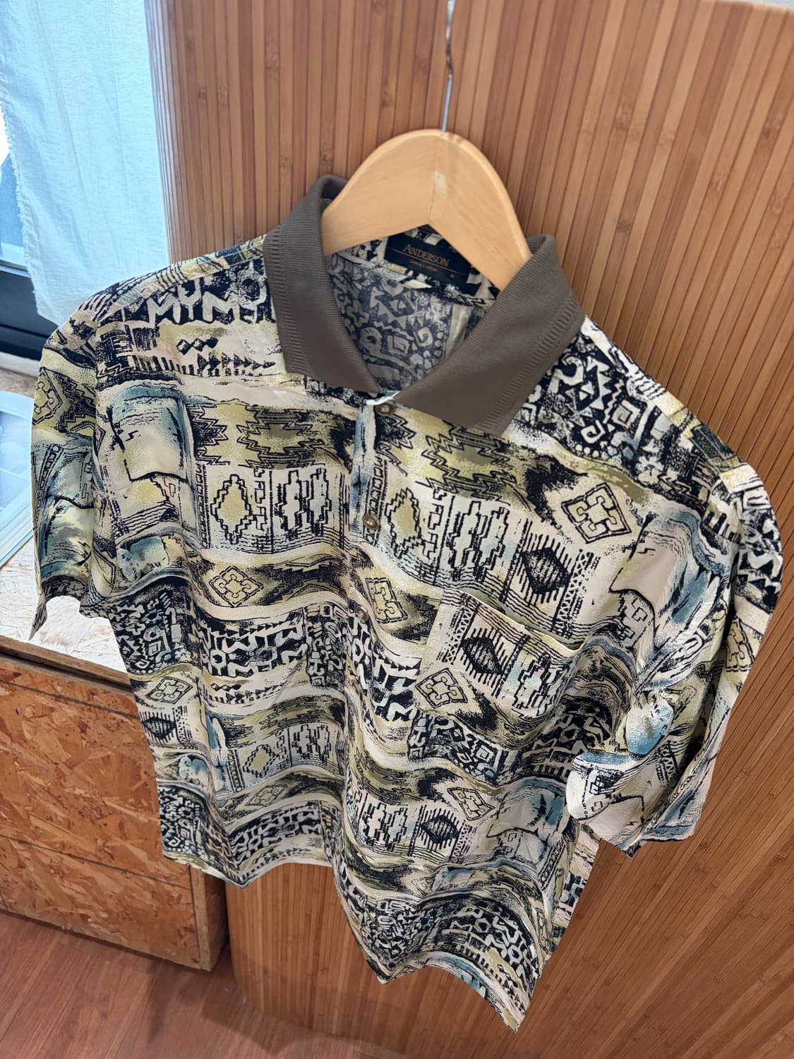 90s ANDERSON Ethnic shirt 상품이미지4