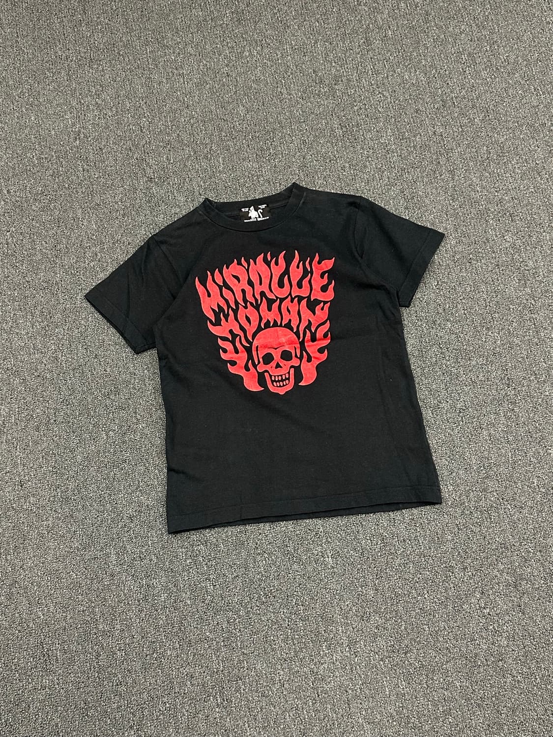 OS)크림소다 미라클 우먼 빈티지 펑크 스컬 반팔 상품이미지1