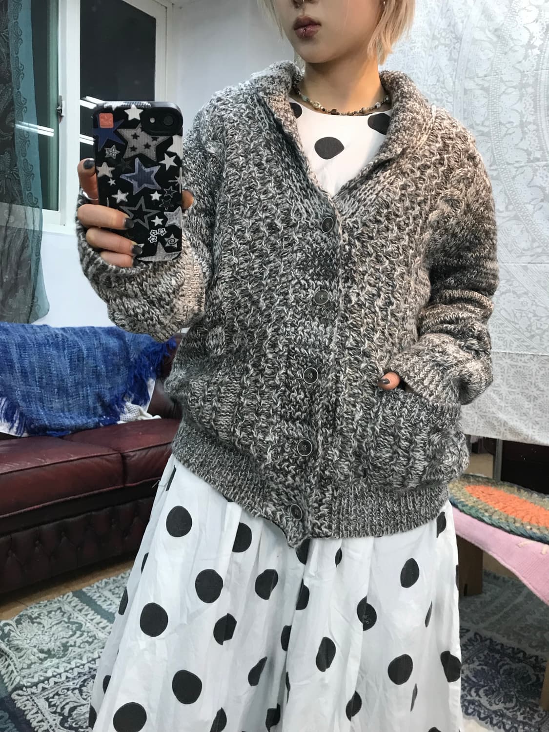 Special 빈티지 숄카라 니트 가디건  상품이미지1