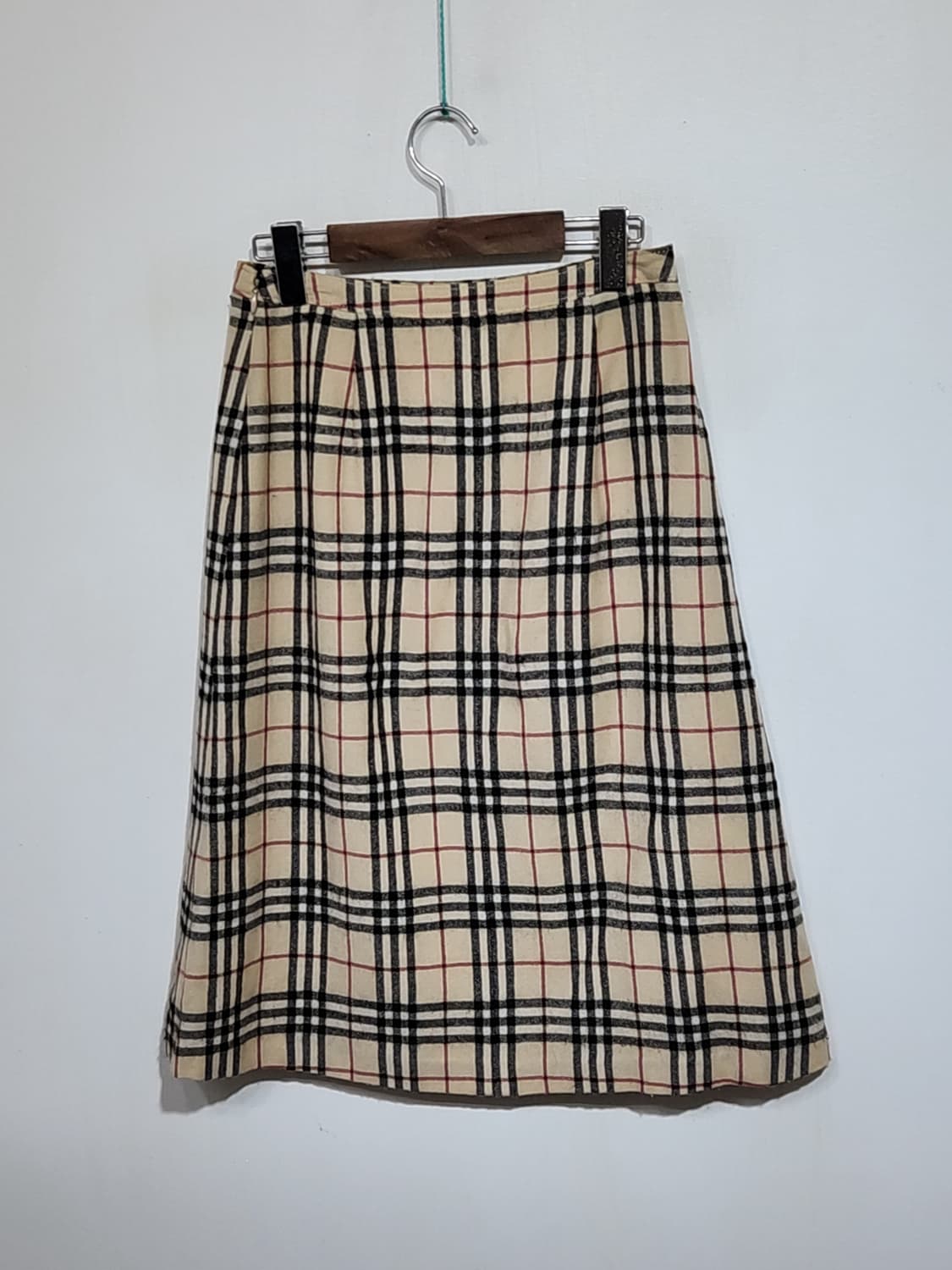 (27) 버버리 울스커트 노바체크 모직치마 알파카 블루라벨  상품이미지6