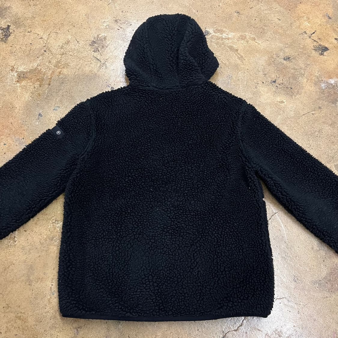 [정품/M] 내셔널지오그래픽 후드 뽀글이 플리스 블랙 b8 상품이미지4