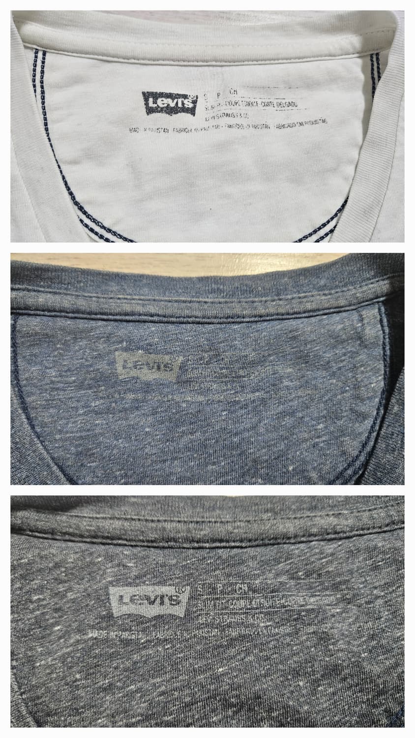 리바이스 브이넥 반팔티셔츠 3PCS 95 상품이미지4