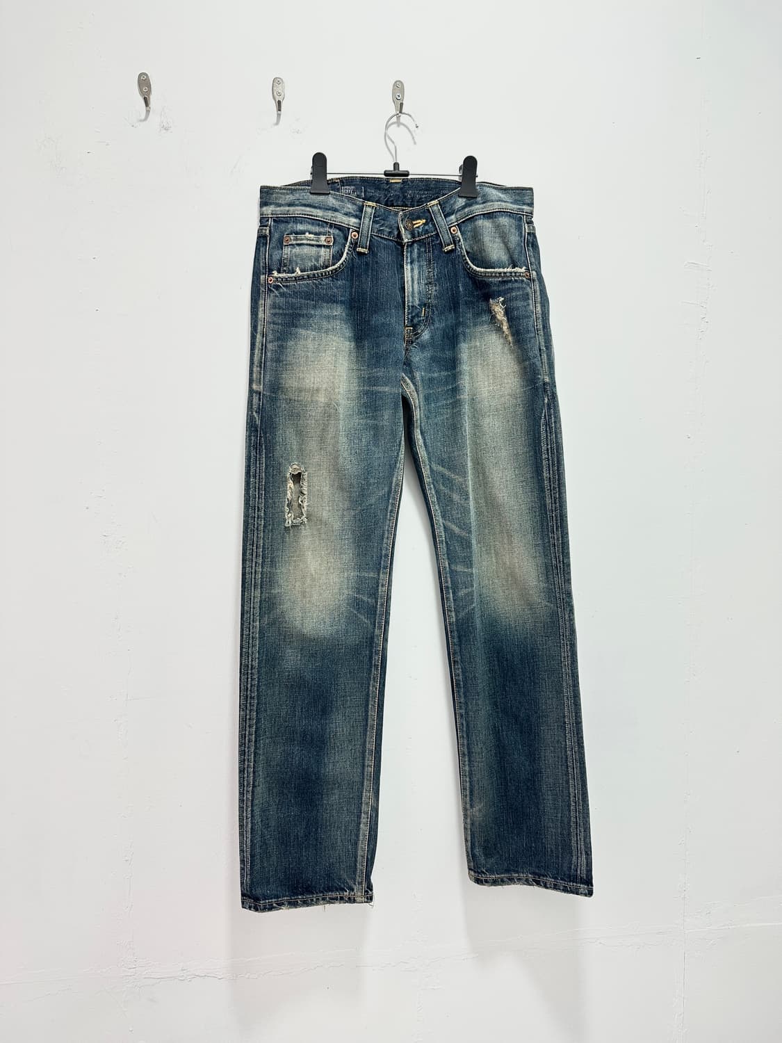 EDWIN 503 distressed washing denim pants 상품이미지6