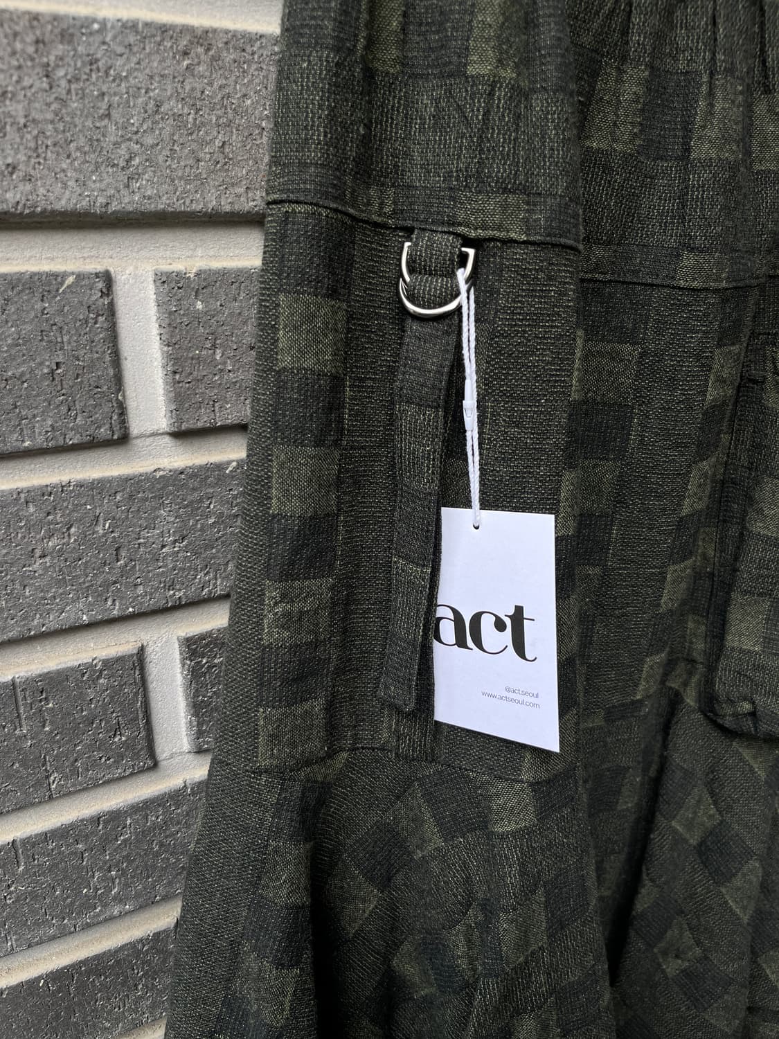 Far Bet 러플 스커트 그린 상품이미지3