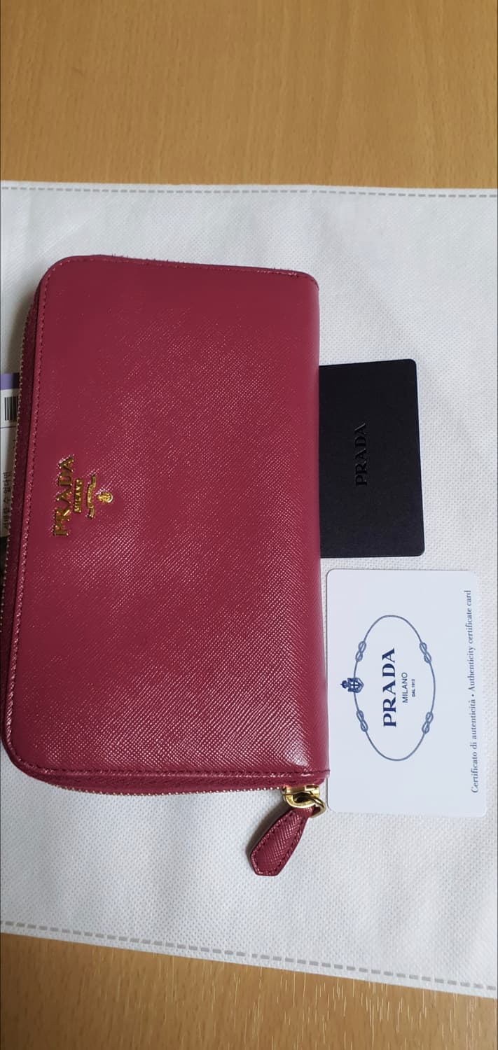 프라다 사피아노 장지갑/지갑 핑크 정품A급(보증서O) 상품이미지2