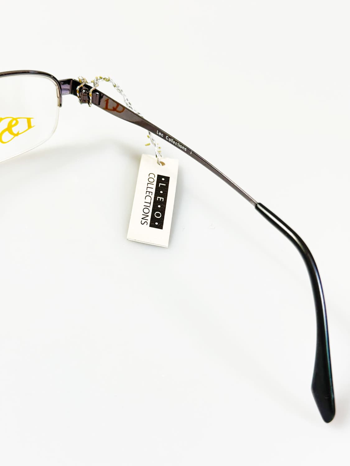 LEO COLLECTION 반무테 스퀘어 메탈 빈티지 안경 상품이미지6