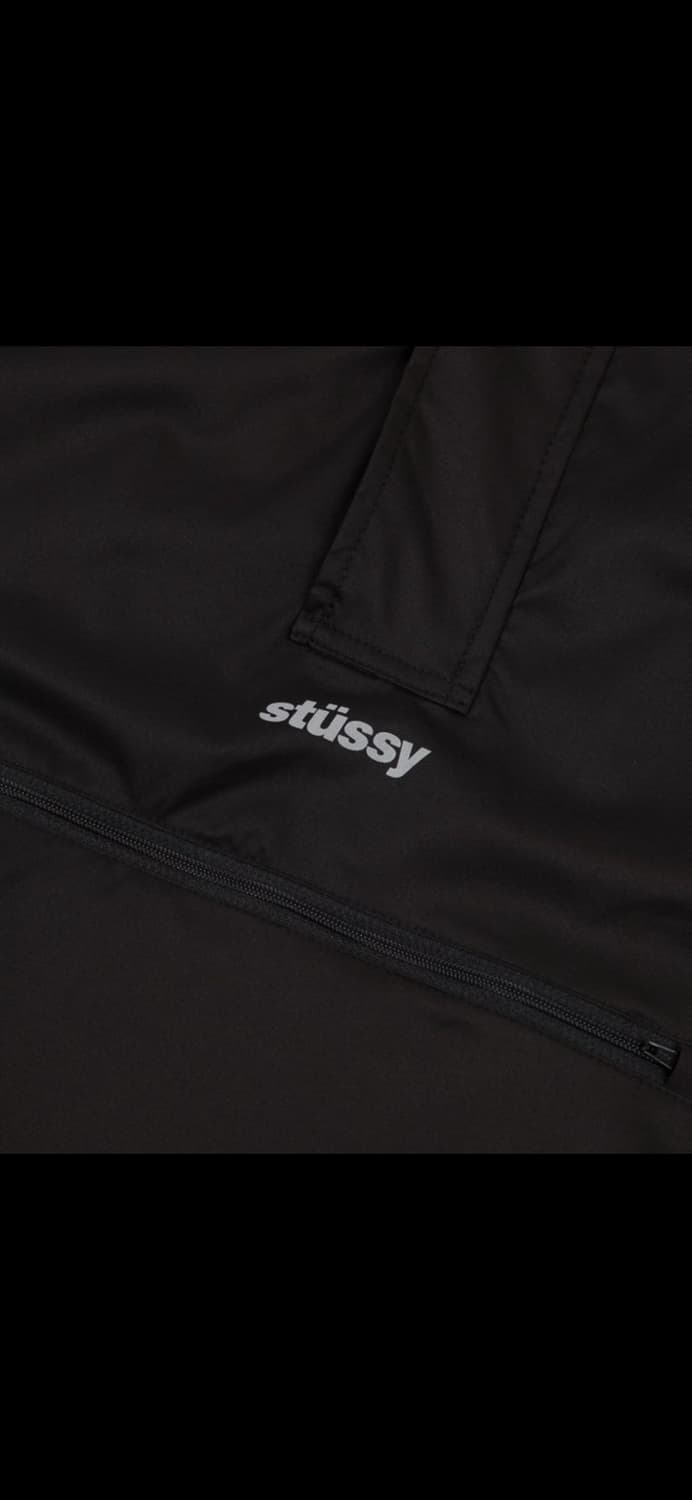 스투시 3M 파이핑 풀오버 아노락 블랙 자켓 바람막이 후드 상품이미지10