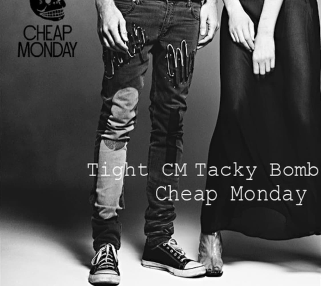 [W28/L32] 칩먼데이 프린팅 청바지 상품이미지1