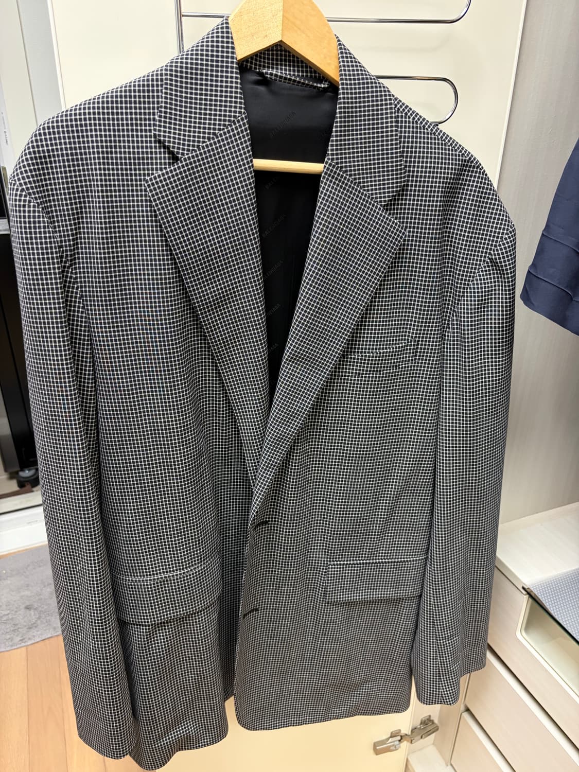 발렌시아가 체크 블레이저 상품이미지1