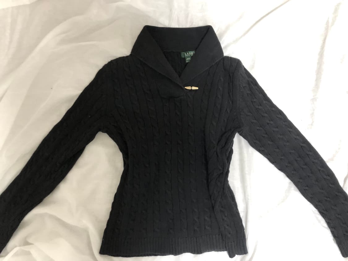 단추 케이블 니트 상품이미지1