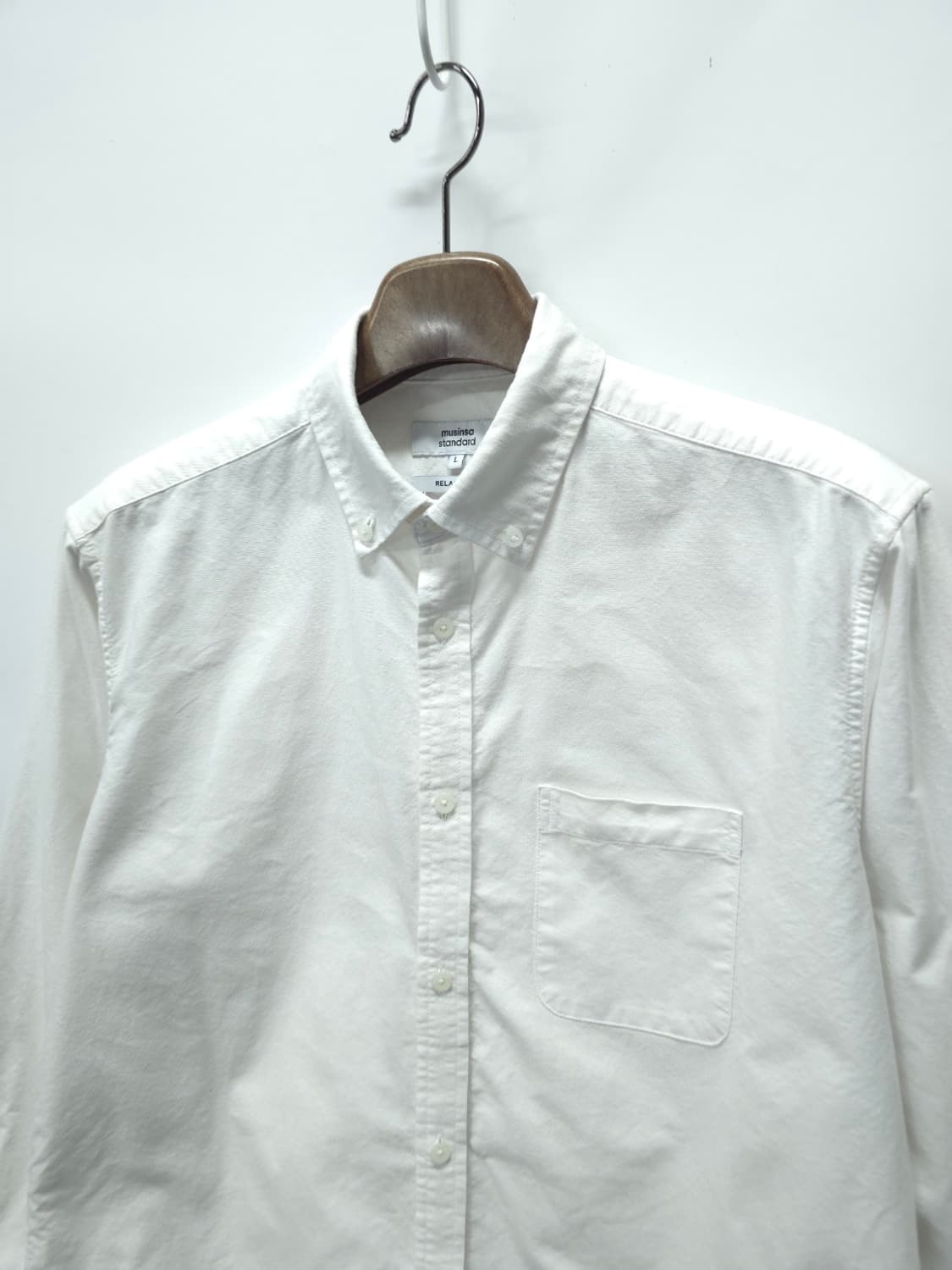 무신사 스탠다드 릴렉스핏 옥스포드 셔츠 ( 남성L ) 상품이미지3