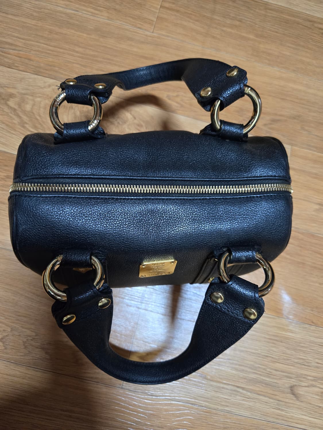 MCM 정품 미니 토트백 금장 보스턴백 상품이미지4