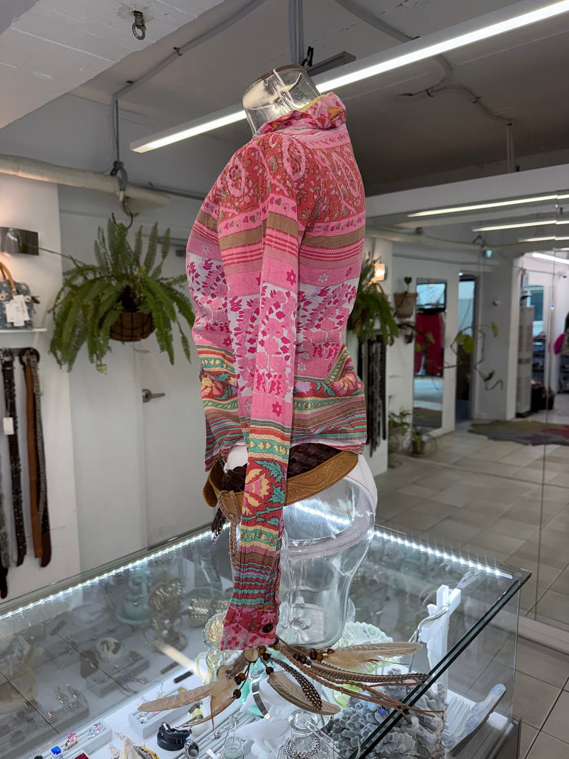 pink ethnic shirt 상품이미지3