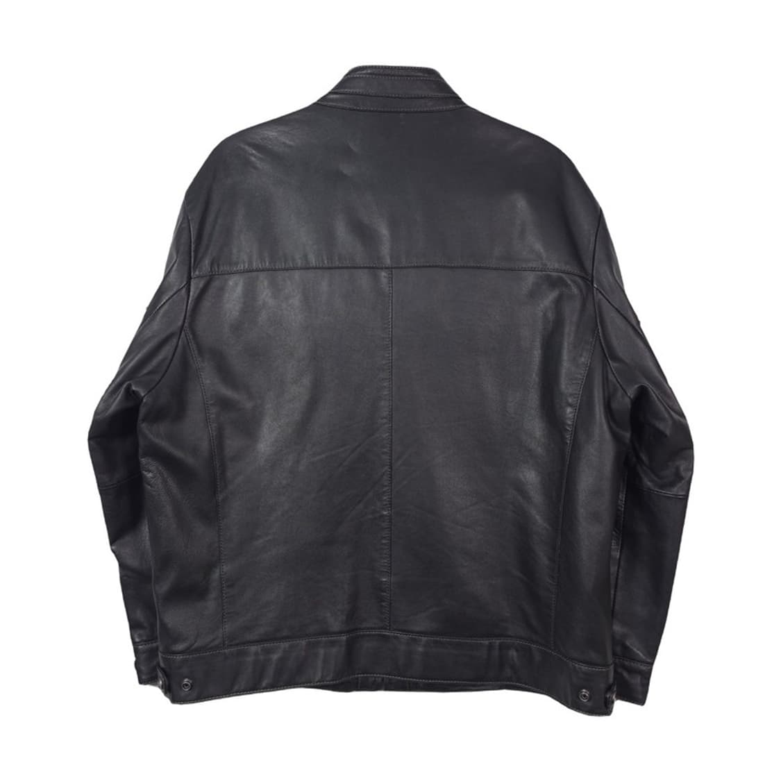 ICINOO 양가죽 미니멀 집업 자켓 XL 상품이미지2