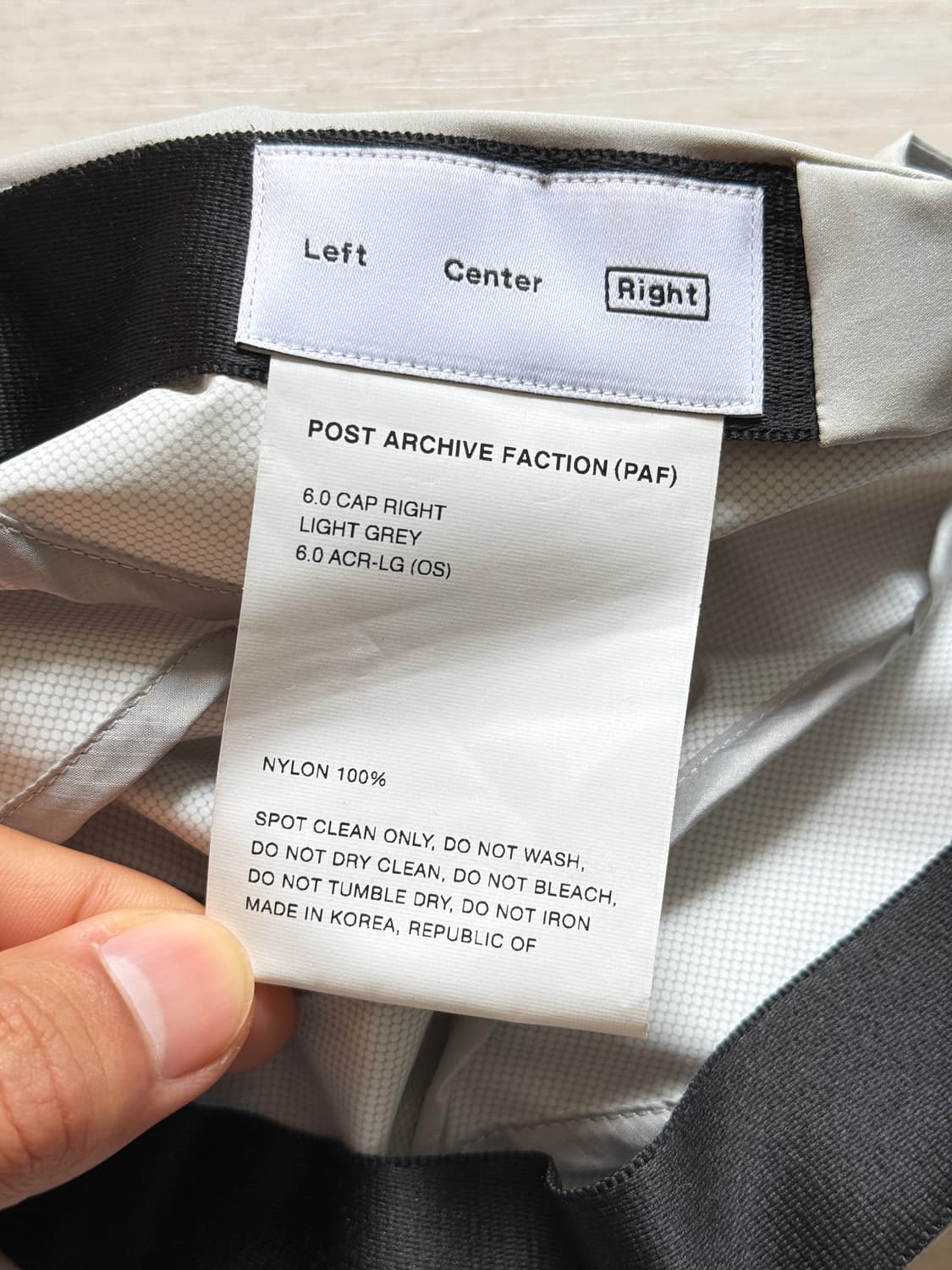 포스트아카이브팩션 6.0 캡 (라이트그레이) 상품이미지4