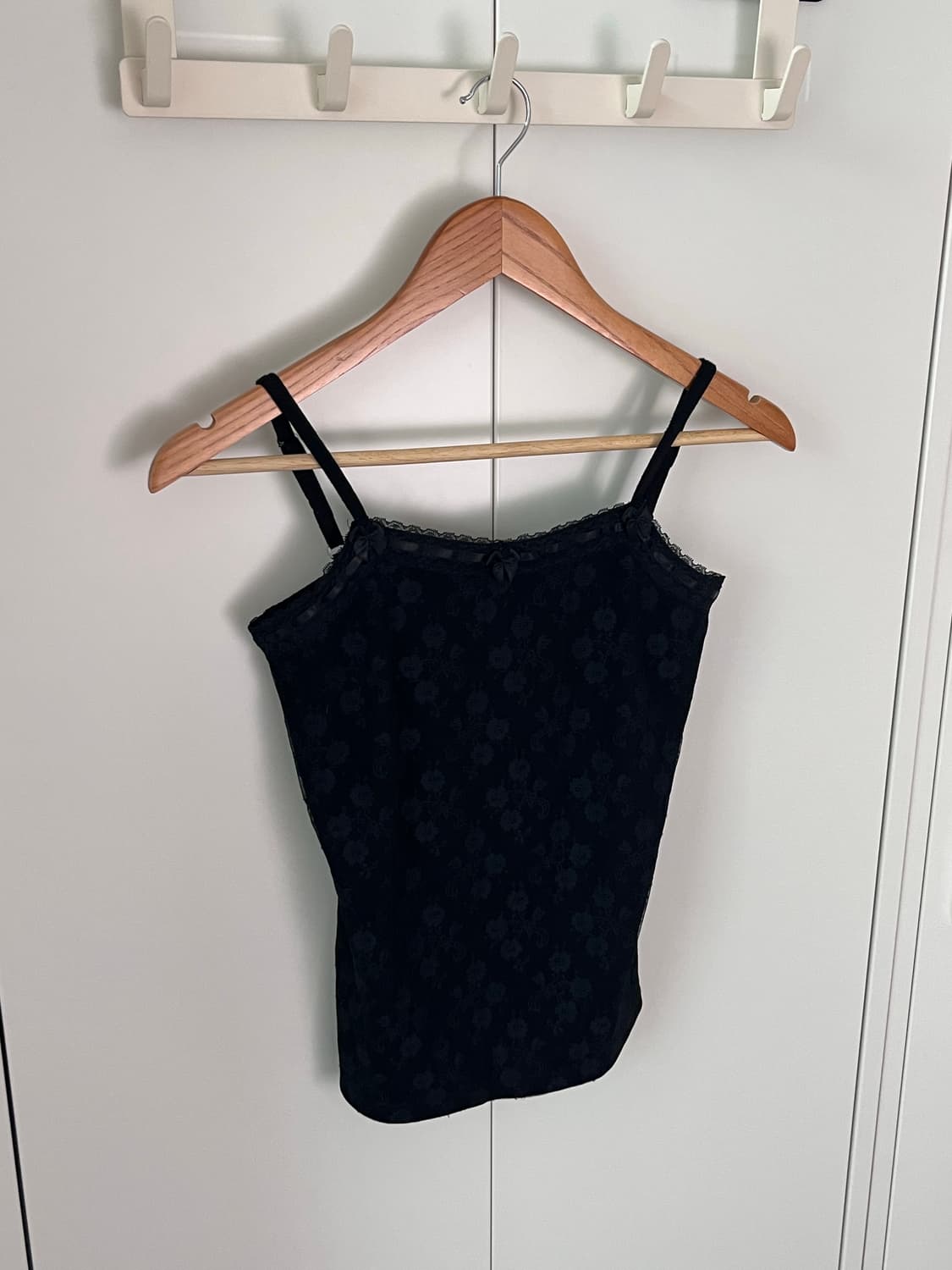 Vintage 블랙 장미 레이스 슬리브리스 상품이미지5