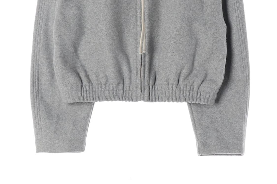 ZARA 그레이 크롭 플리스 하이넥 집업 자켓 S 상품이미지4