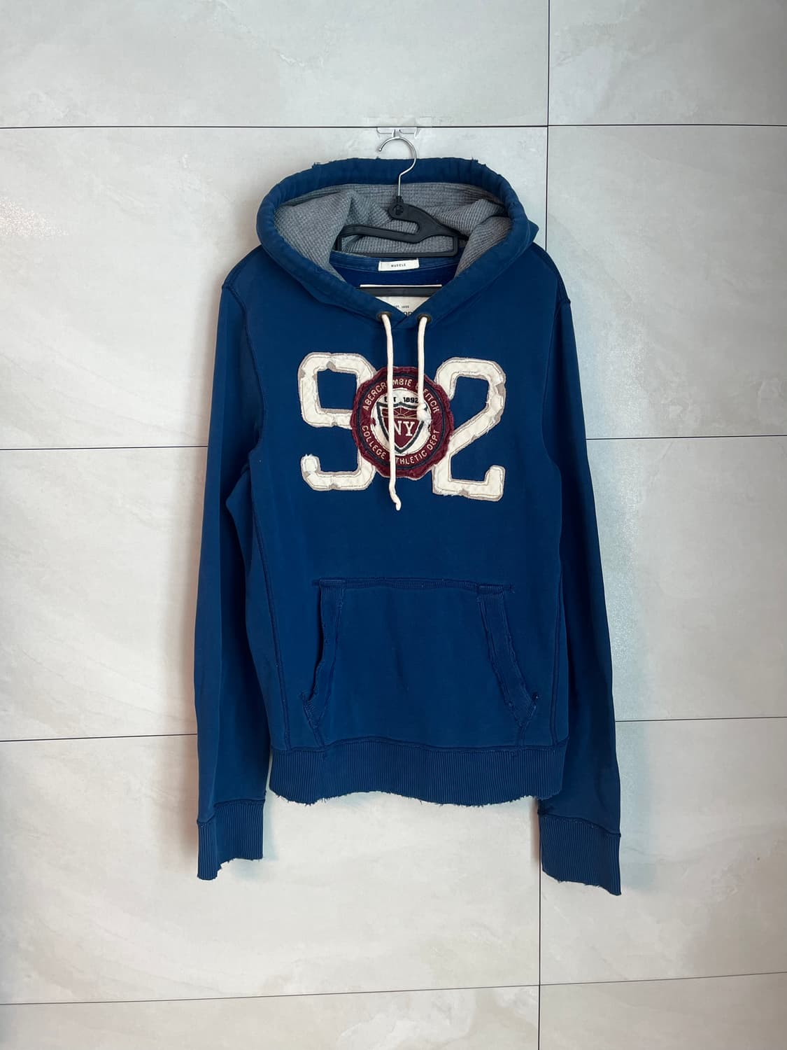 아베크롬비 스펠로고 후드티 블루 [L] 상품이미지1