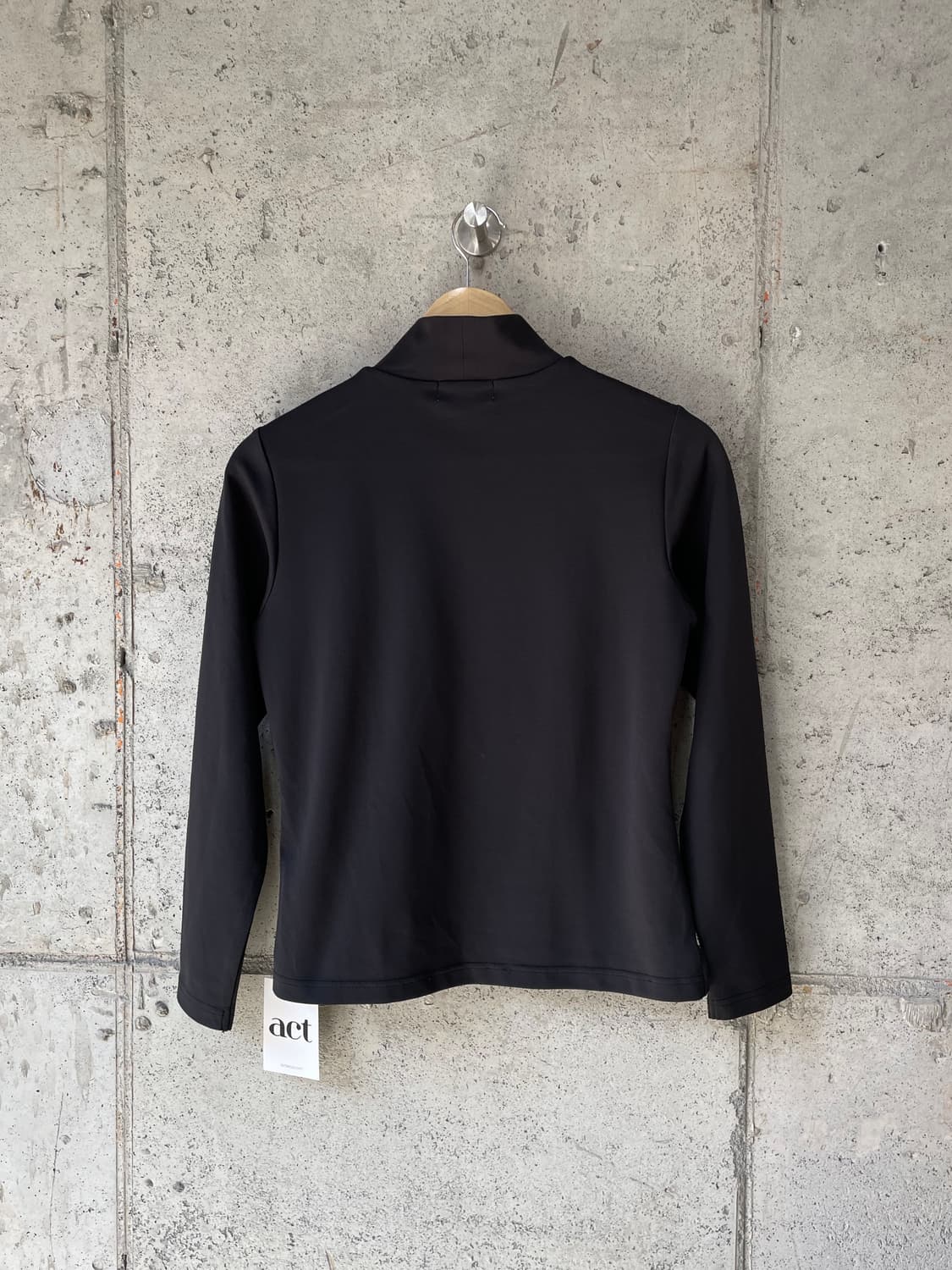 00s Courreges 꾸레쥬 로고 패치 하이넥 탑 상품이미지7