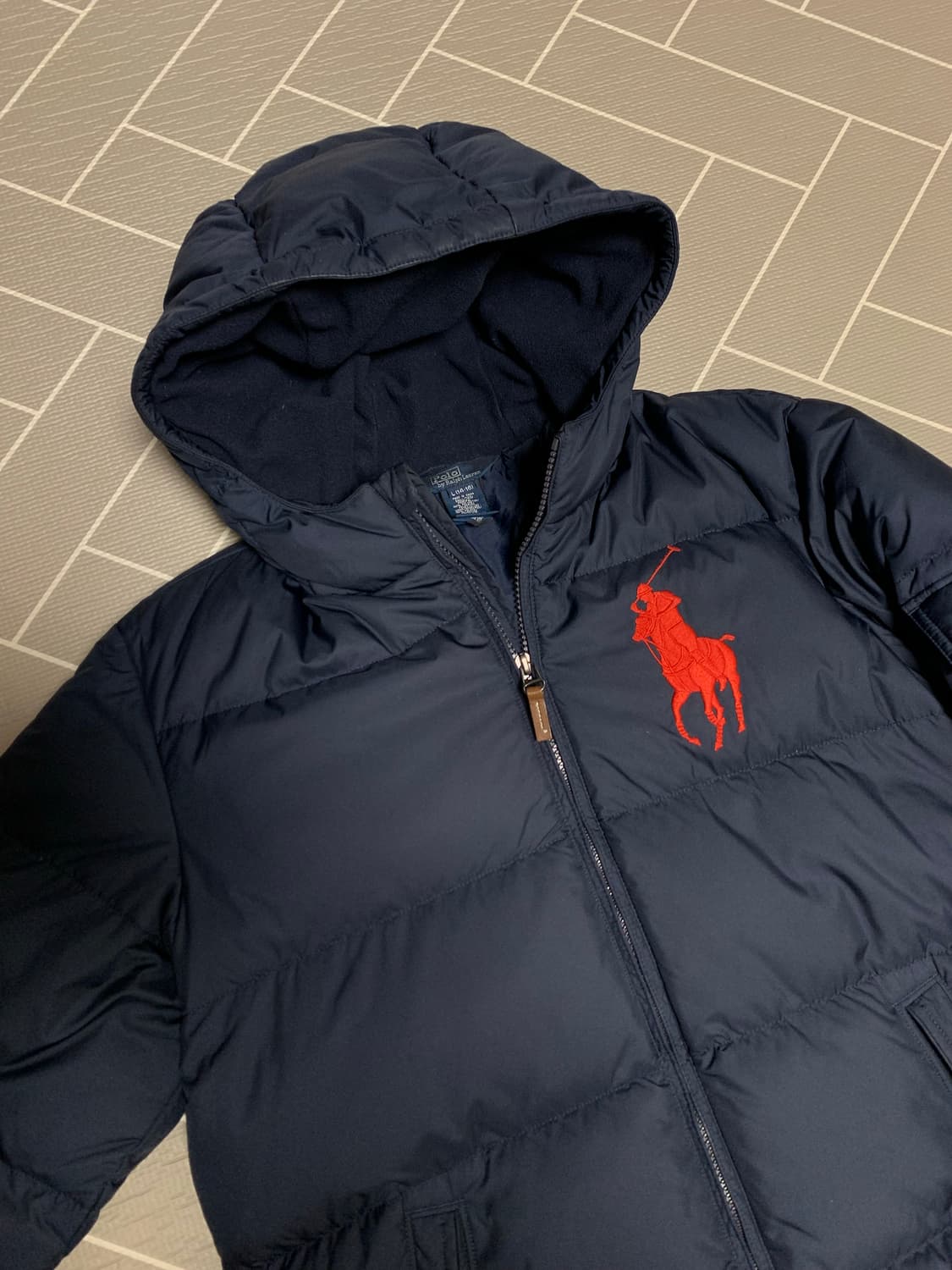 폴로 빅포니 패딩 네이비 상품이미지2