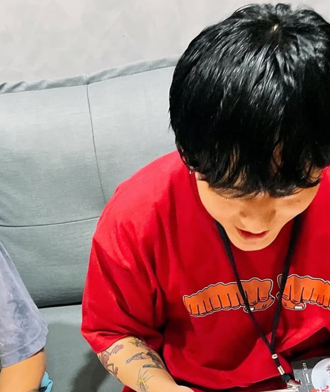 슈프림 토이머신 피스트 티셔츠 버건디 상품이미지2