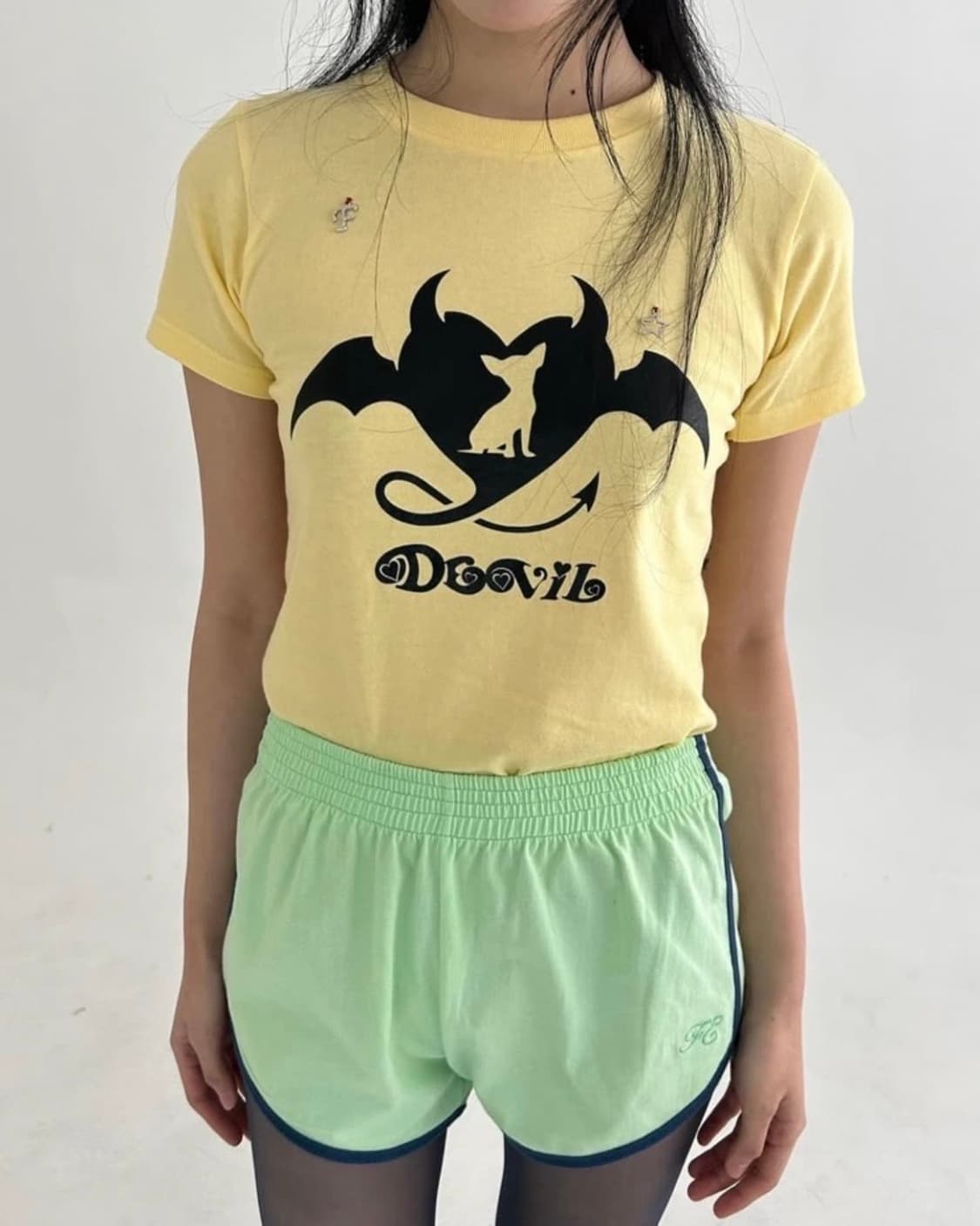 샵페어리 polite devil petit shirt (yellow) 상품이미지1