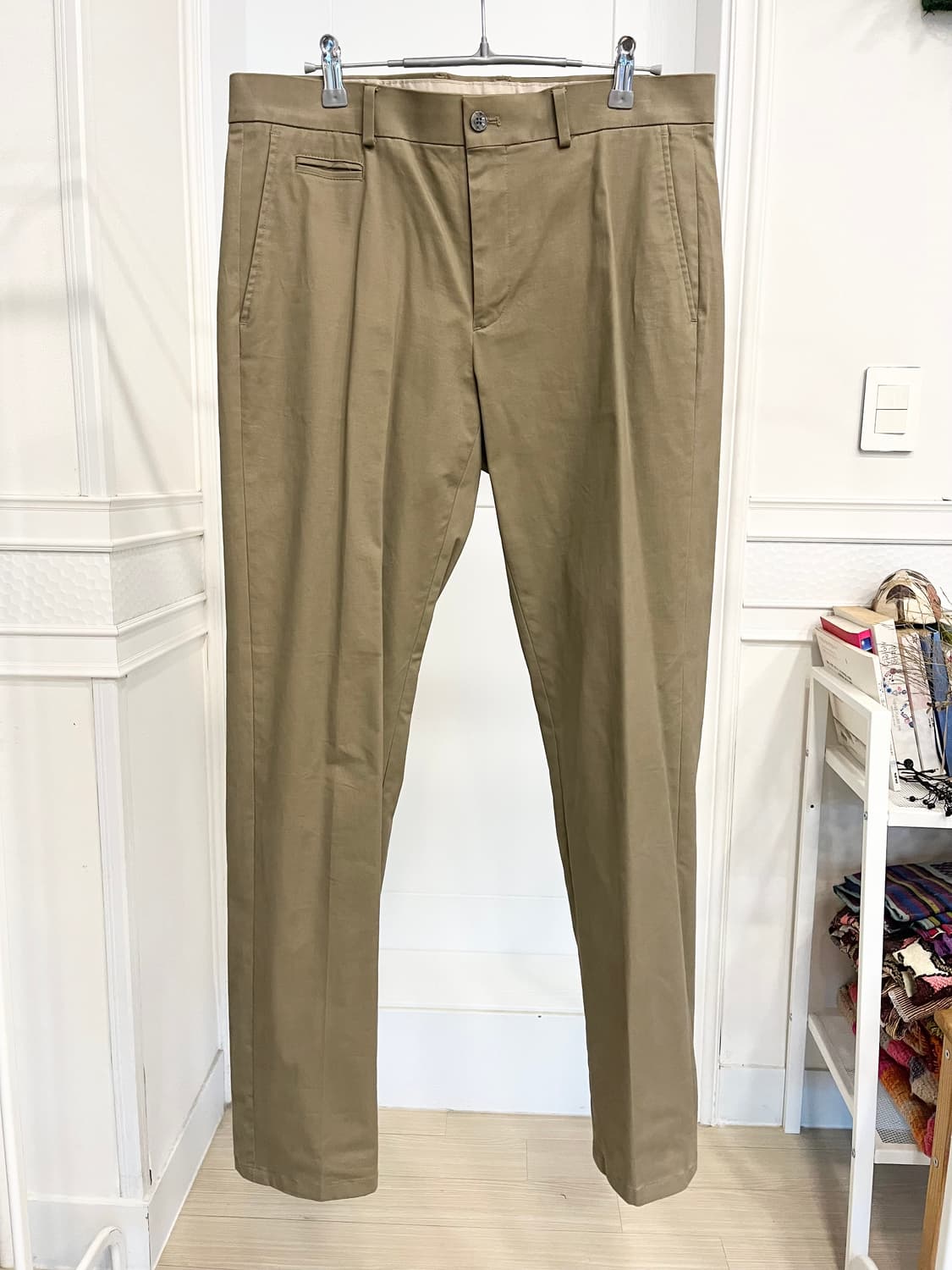 트래드클럽 베이지 코튼 팬츠 상품이미지1