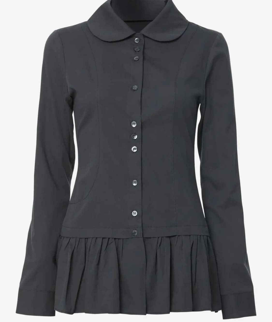 플레어업 Dani Frill Shirts 셔츠치마 차콜 (사이즈 1) 상품이미지1