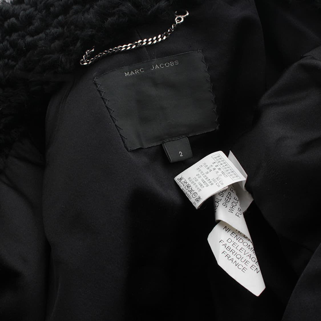 마크제이콥스 블랙 양털 코트 66 상품이미지4