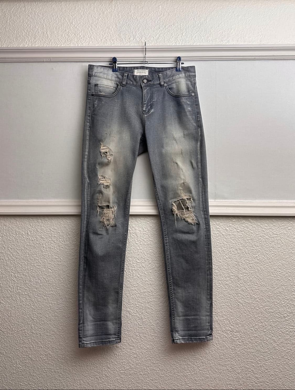 Ubjeans 디스트레스 & 리프드 스키니 진 상품이미지5