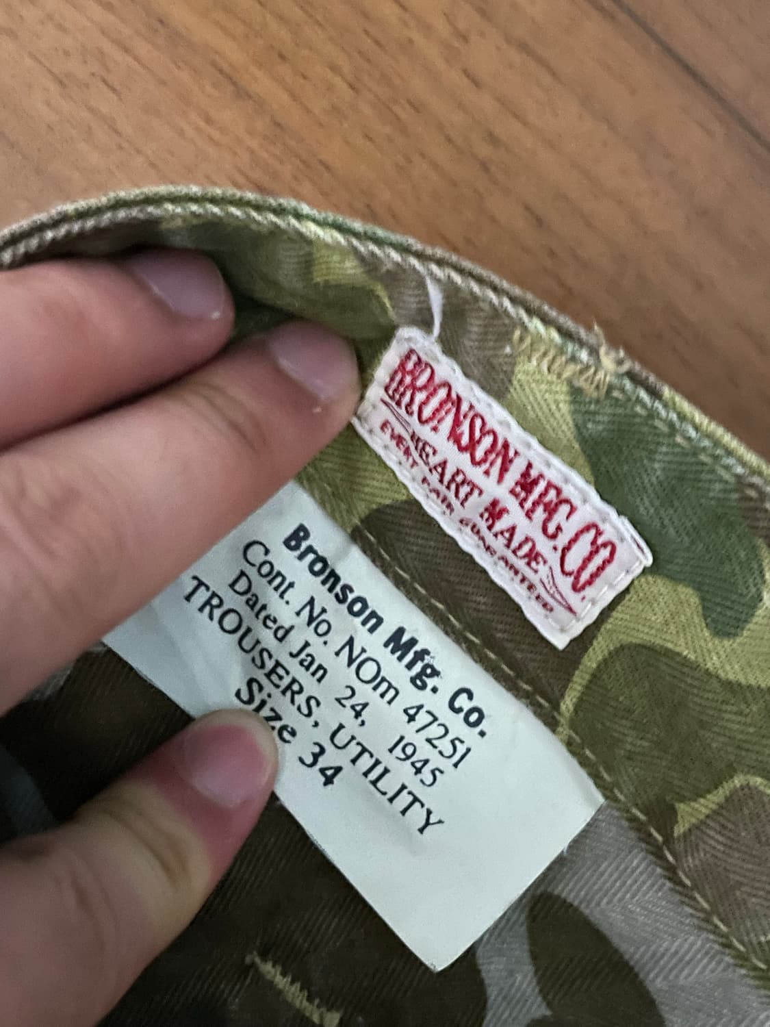 BRONSON M 43 덕헌팅 카모 카고 팬츠  상품이미지4