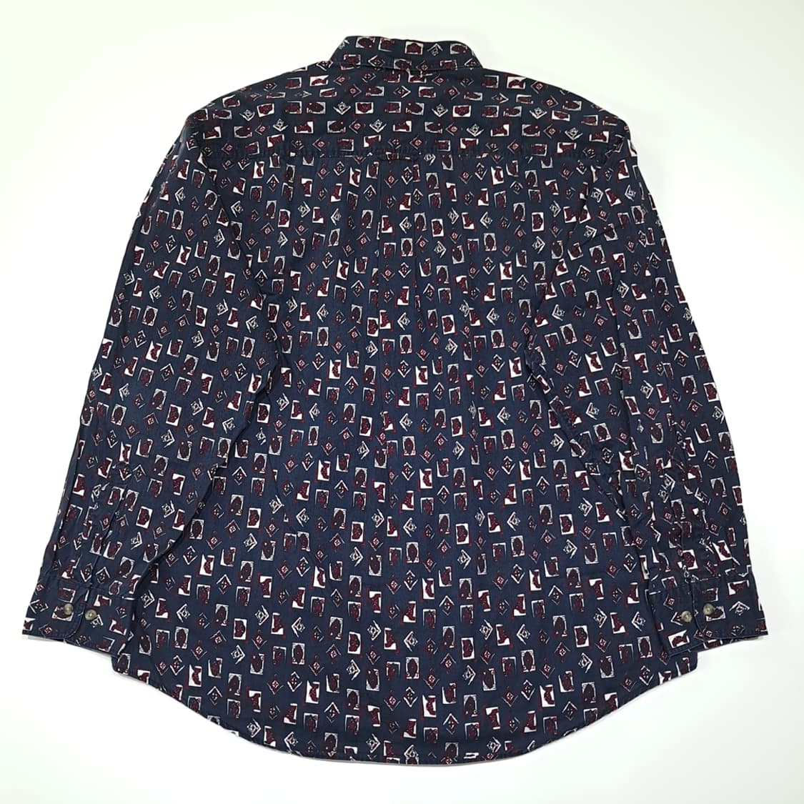 CL885 L 트레이더베이 90s 지오메트릭 올오버 셔츠 남방 상품이미지6