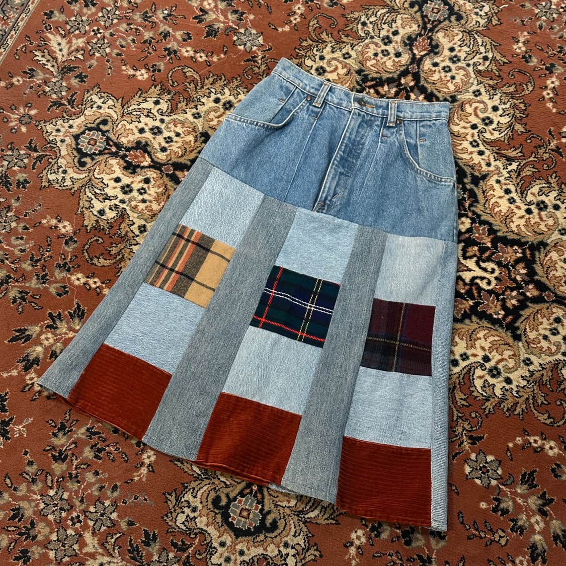 리바이스 패치워크 데님 스커트 (24) 상품이미지2