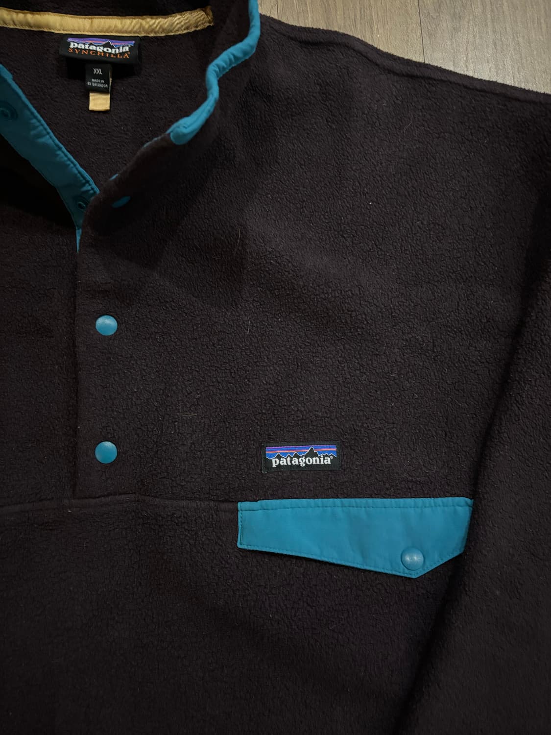 파타고니아 헤비웨이트 신칠라 옵시디안 플럼 xxl 상품이미지3