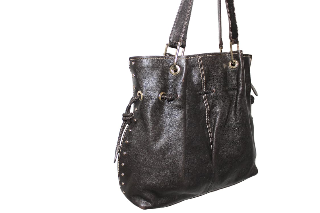 2000s 발렌시아가 토트백 브라운 상품이미지6