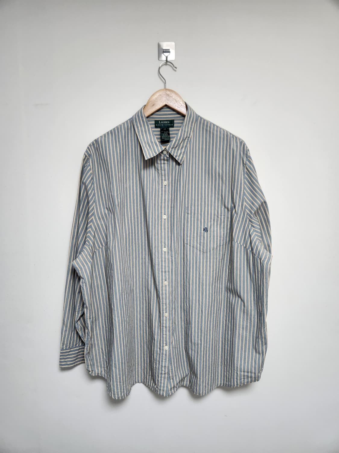 폴로Polo 스트라이프 코튼 셔츠 3XL - S174 상품이미지1