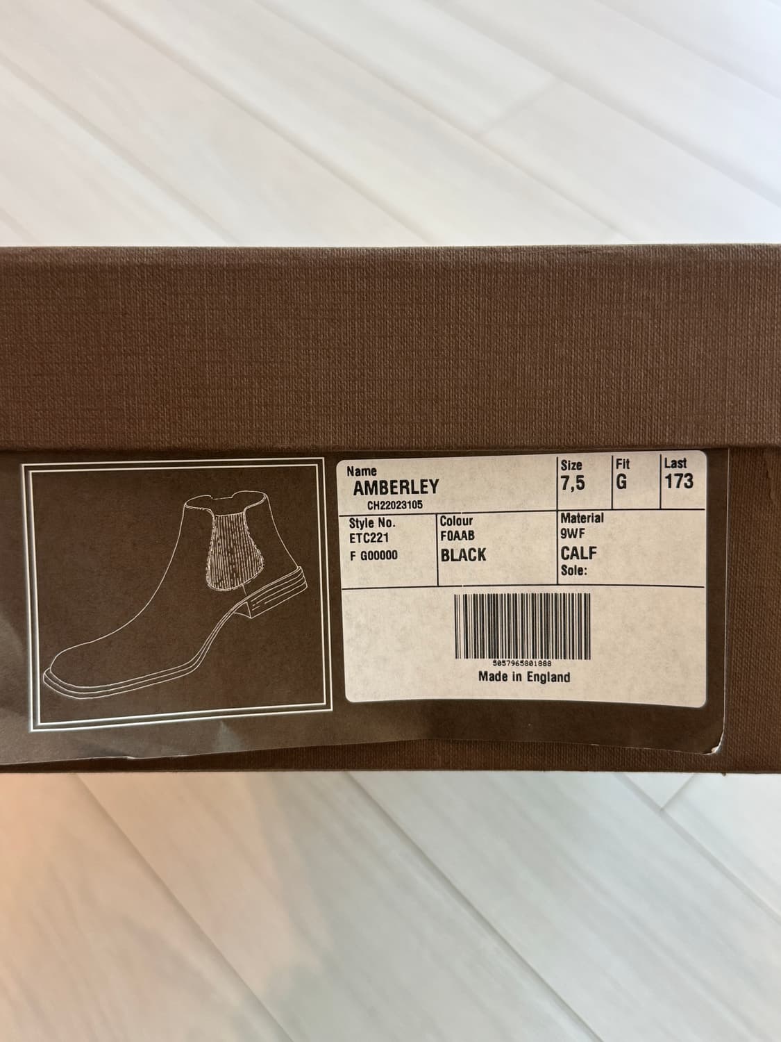 처치스 엠벌리 첼시부츠 UK7.5 상품이미지9