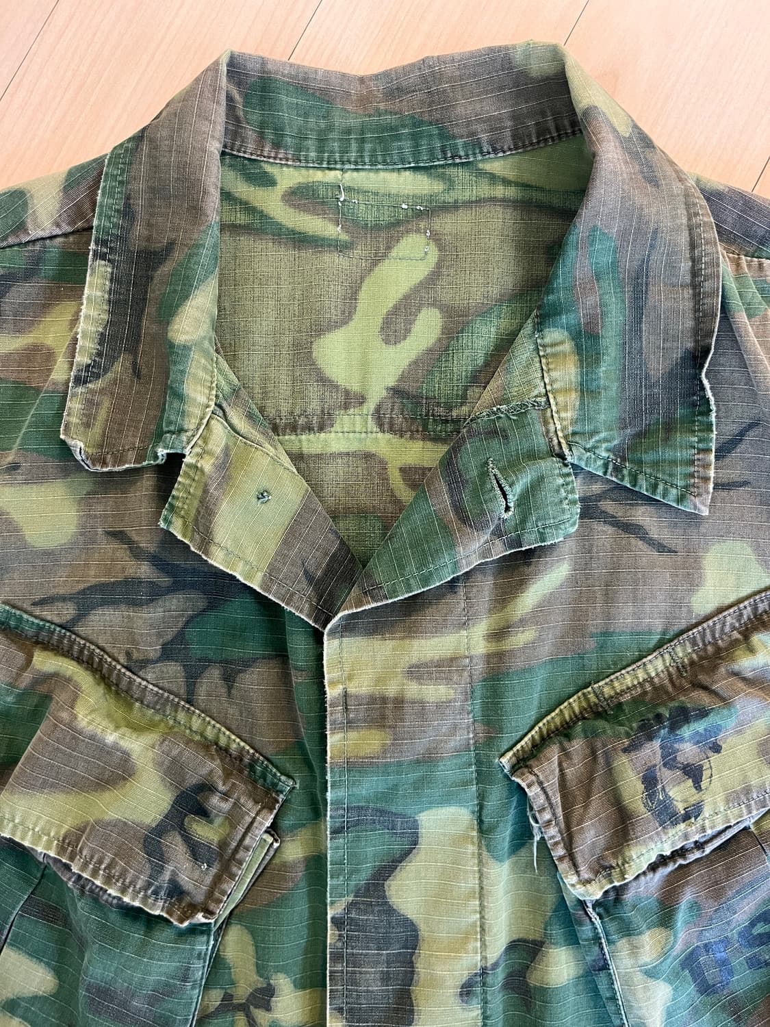 60s 오리지널 USMC ERDL 정글 퍼티그 자켓 상품이미지3