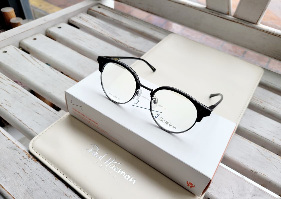 폴휴먼 안경 PHF-5271A 블랙원형하금테 안경 상품이미지2