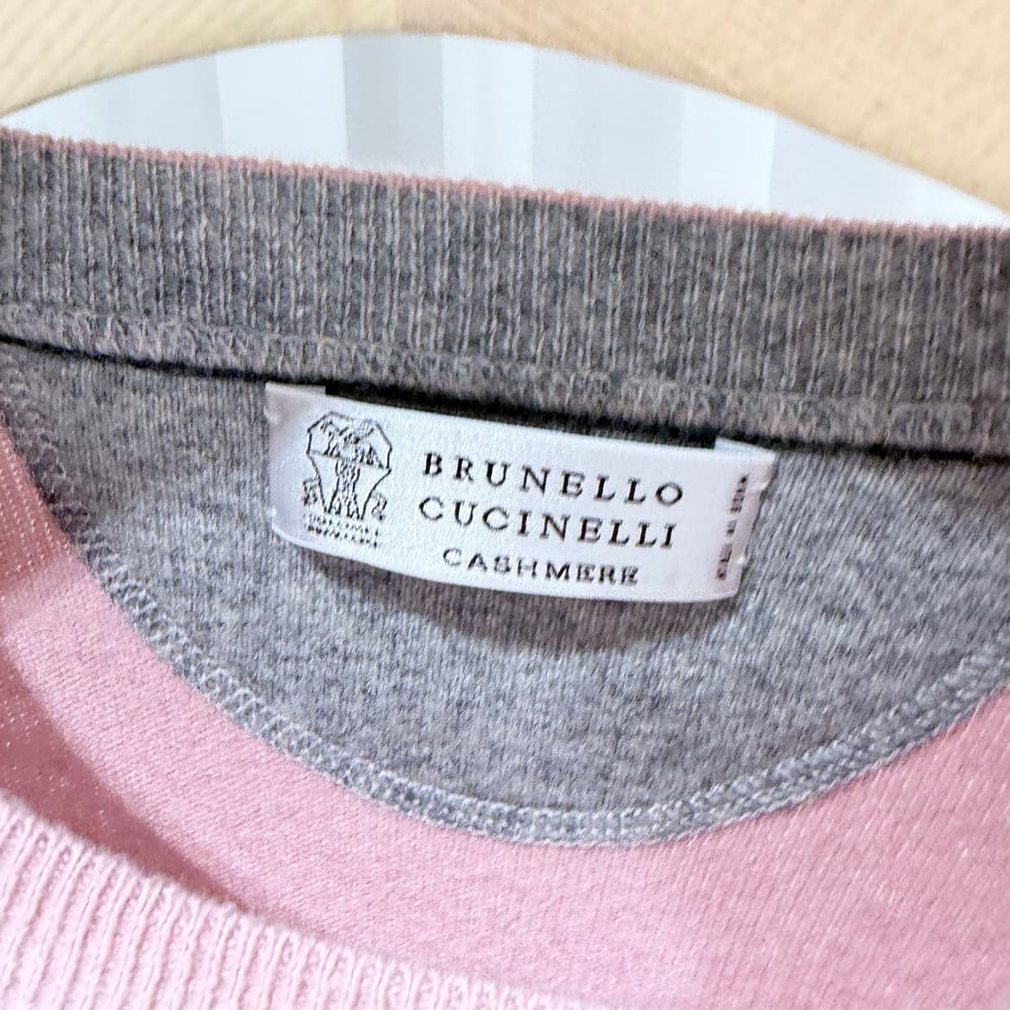 50 / 브루넬로쿠치넬리 캐시미어 핑크 니트 상품이미지5